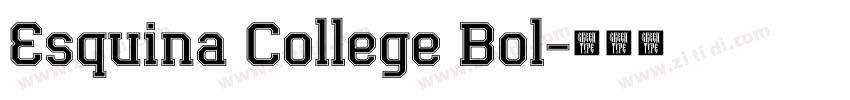 Esquina College Bol字体转换
